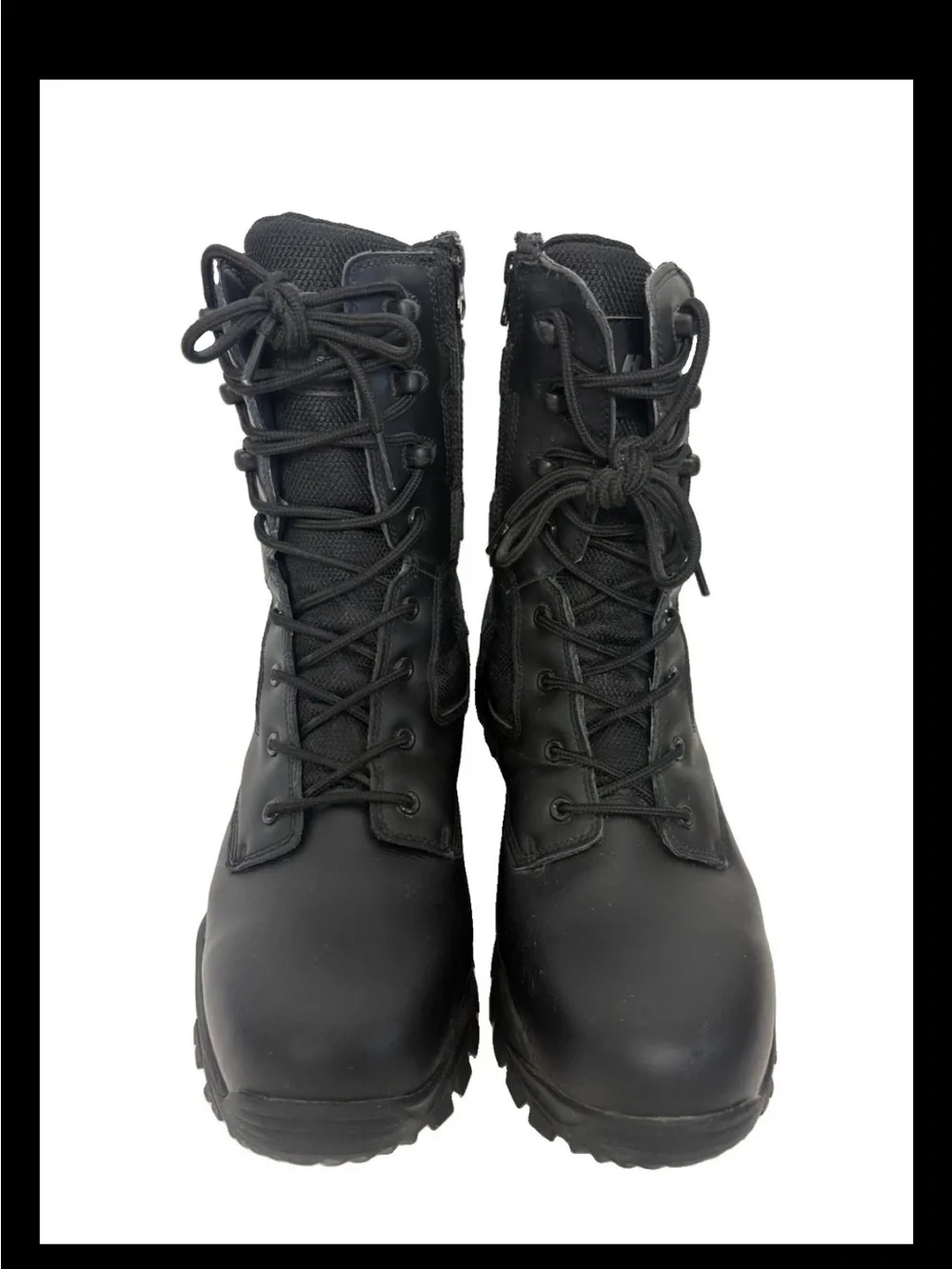 Hytest Steel Toe Tactical Military Lace Up Work Boots Black Mens 10